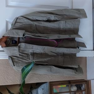 GAP Women's Green military coat M Medium